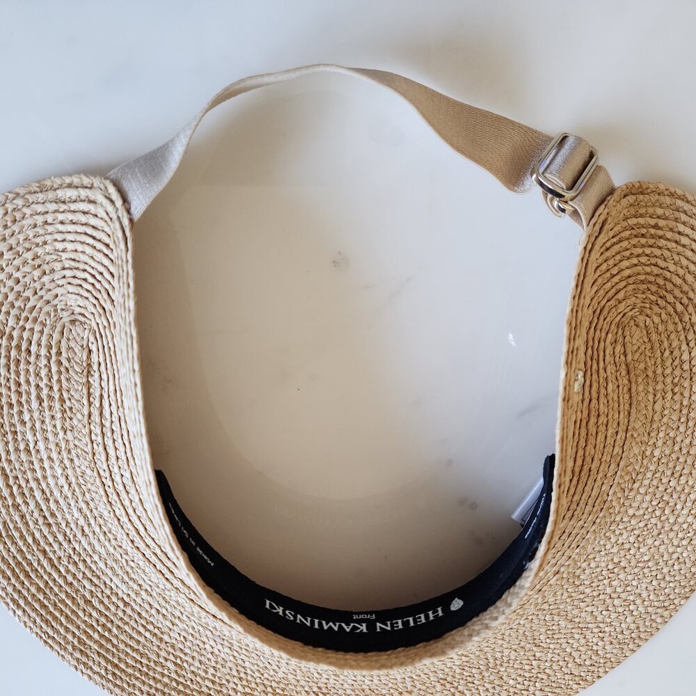 NWT - Helen Kaminski Maris Raffia Visor Hat - Natural👒 #11957 - Picture 7 of 13